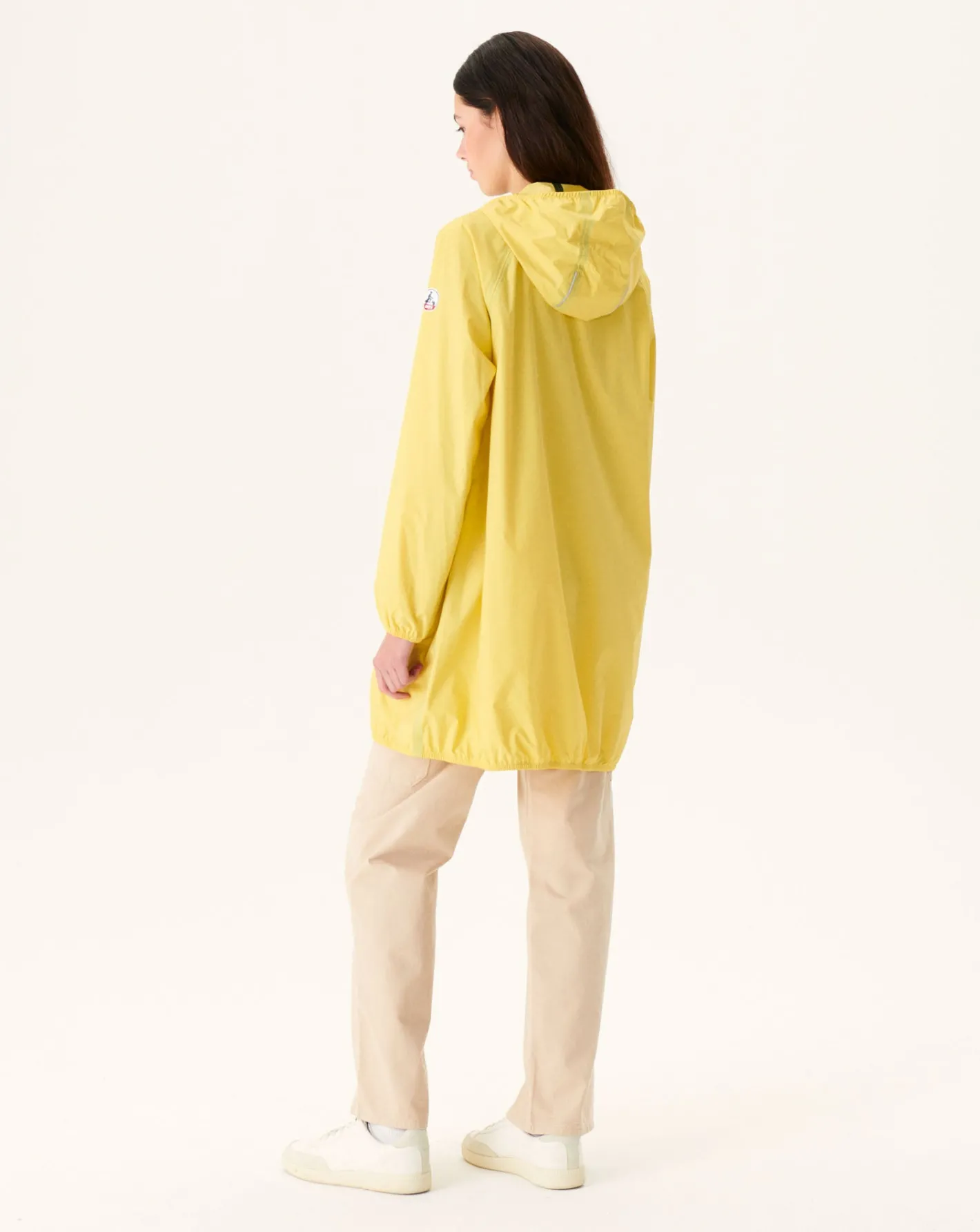 Donzen Jassen & Jacks-JOTT Impermeable Long A Capuche Jaune Clair Copenhagen 627 Soft Yellow