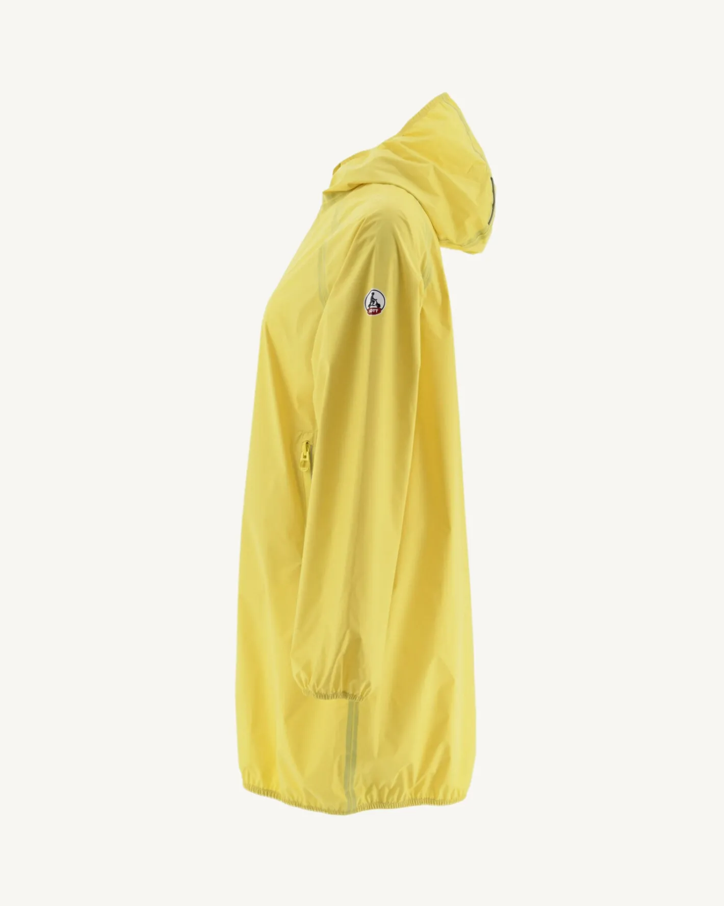 Donzen Jassen & Jacks-JOTT Impermeable Long A Capuche Jaune Clair Copenhagen 627 Soft Yellow