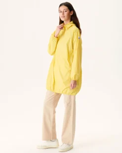 Donzen Jassen & Jacks-JOTT Impermeable Long A Capuche Jaune Clair Copenhagen 627 Soft Yellow