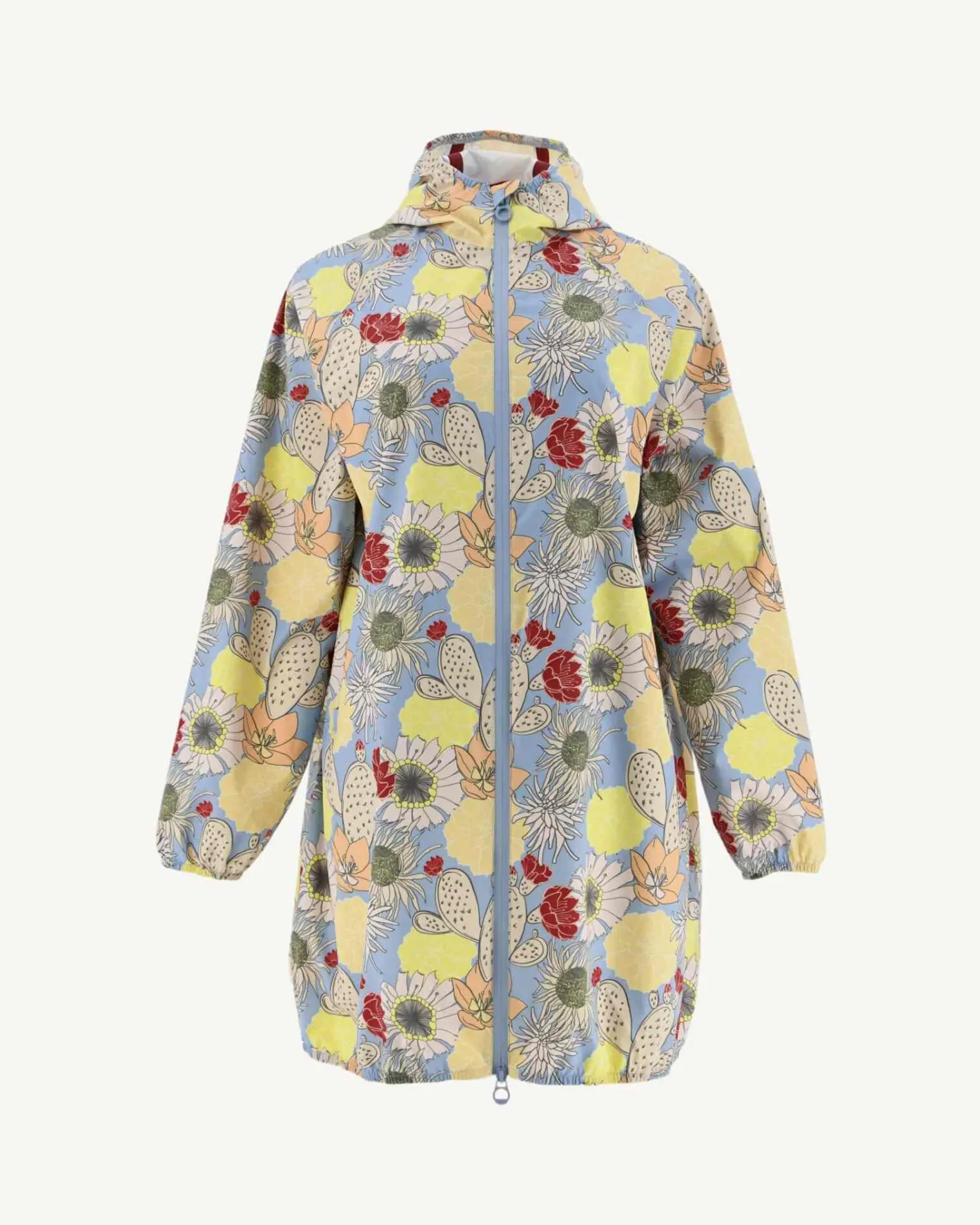 Donzen Jassen & Jacks-JOTT Impermeable Long A Capuche Bohemian Bleu Clair Copenhagen 1801 Bohemian Soft Blue