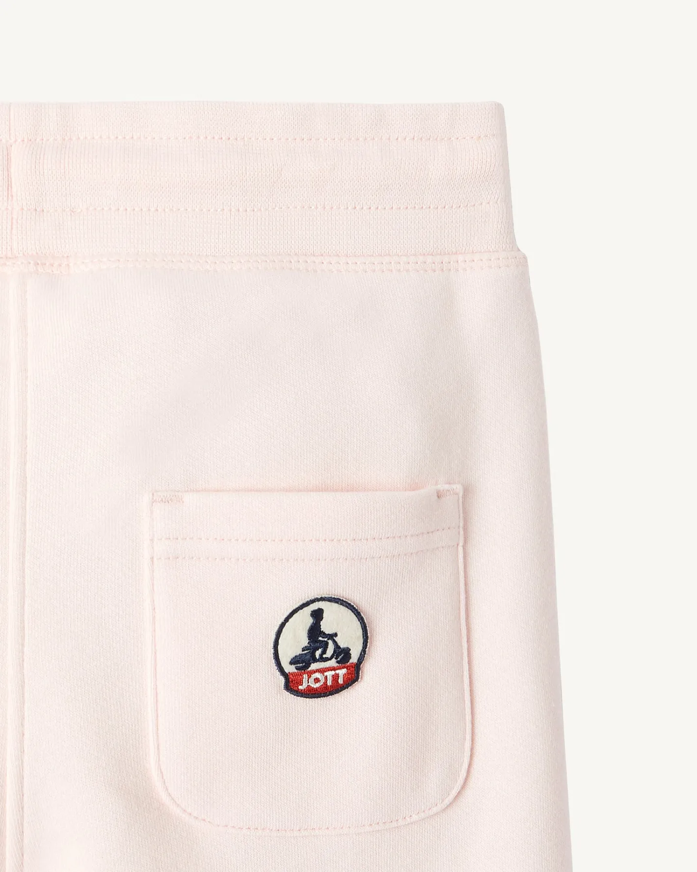 Kleding-JOTT Jogpant Enfant En Coton Biologique Rose Clair Arica 463 Soft Pink