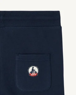Kleding-JOTT Jogpant Enfant En Coton Biologique Marine Arica 104 Navy