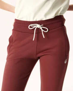 Kleding-JOTT Jogpant Femme En Coton Biologique Bordeaux Ingrina 330 Burgundy