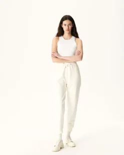 Kleding-JOTT Jogpant Femme En Coton Biologique Ecru Soledad 895 Off-White
