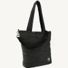 Tassen & Bagage-JOTT Maxi Tote-Bag En Coton Matelasse Noir Aponi 999 Black