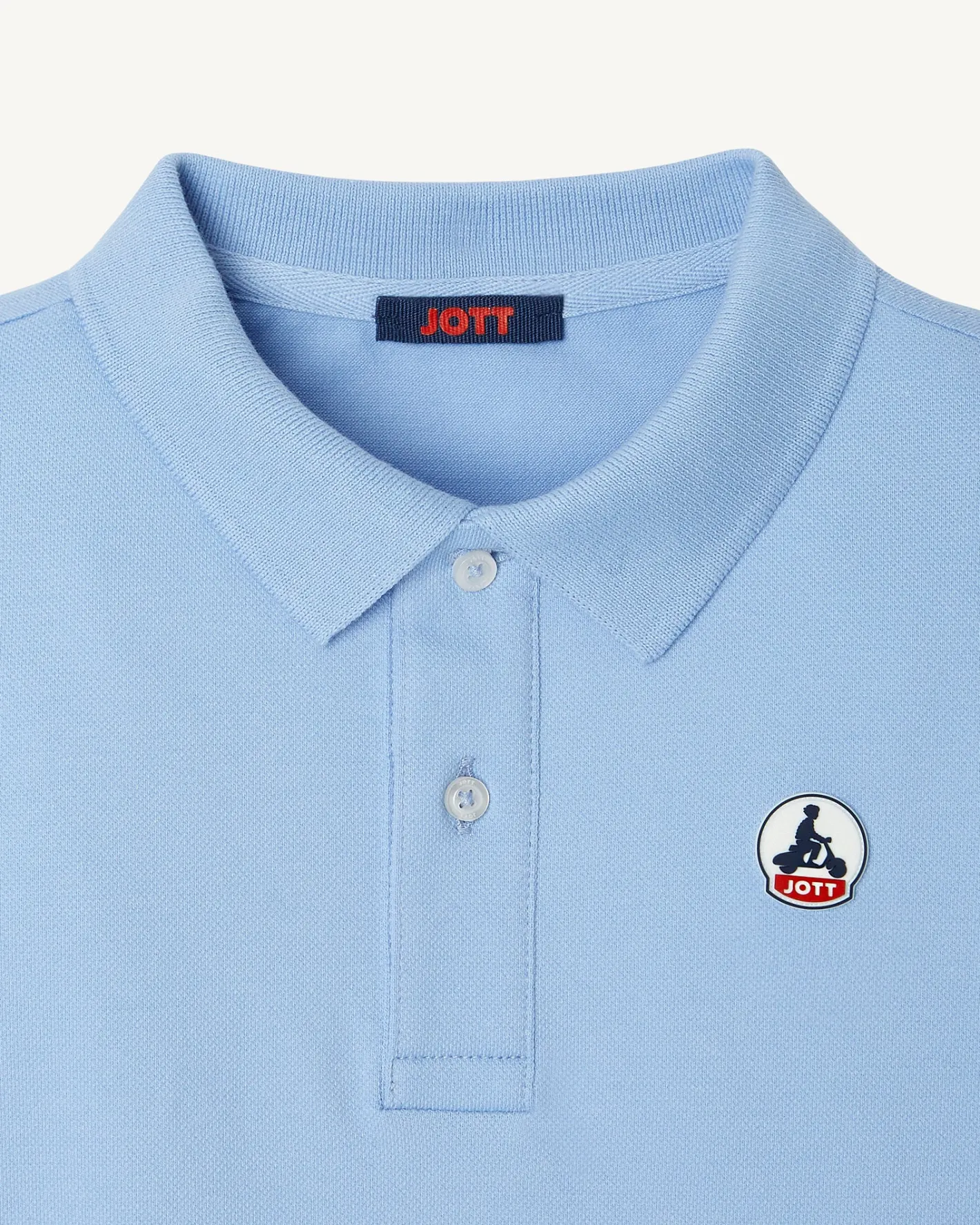 Kleding-JOTT Polo Enfant En Coton Biologique Bleu Clair Salvador 180 Soft Blue