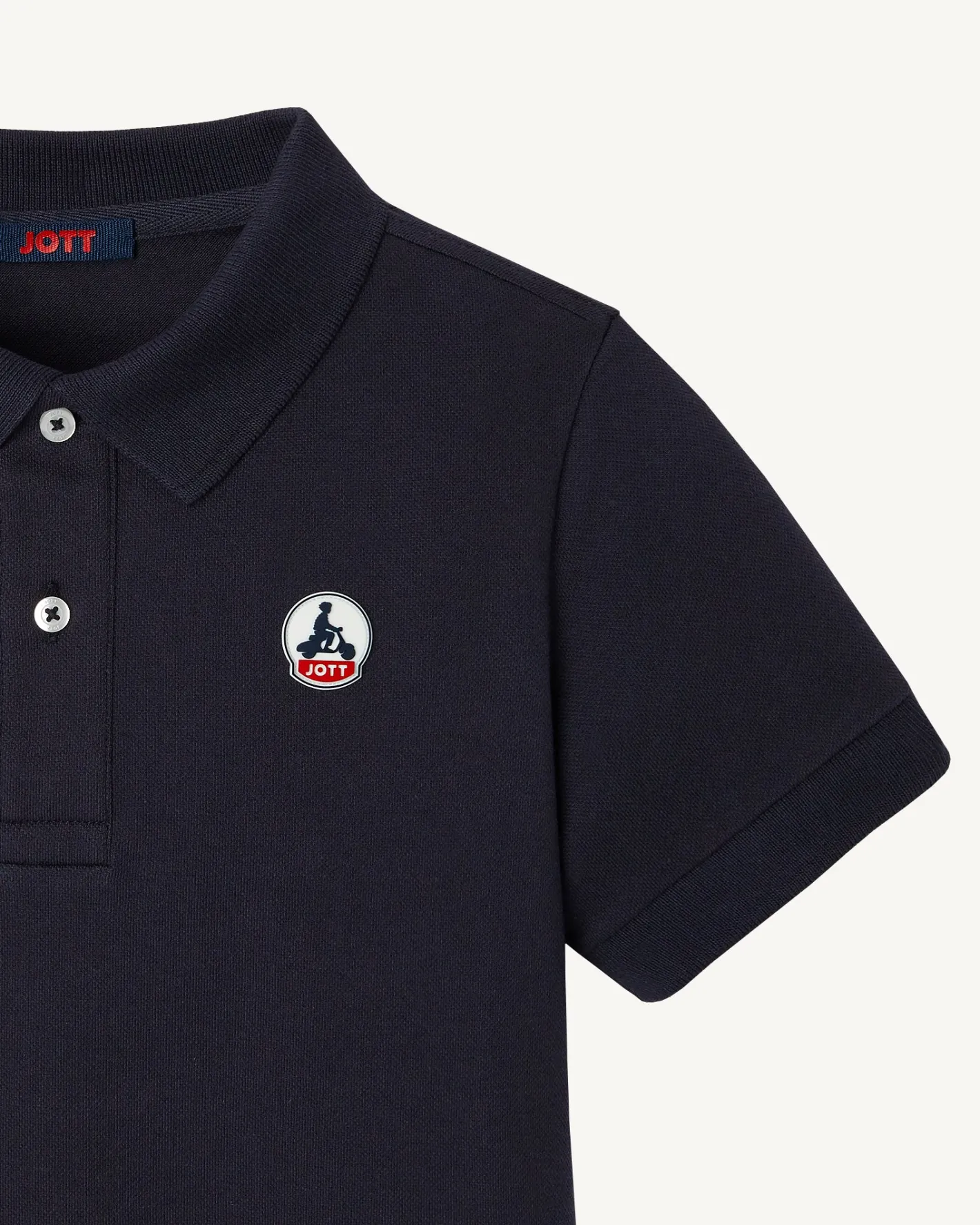 Kleding-JOTT Polo Enfant En Coton Biologique Marine Salvador 104 Navy