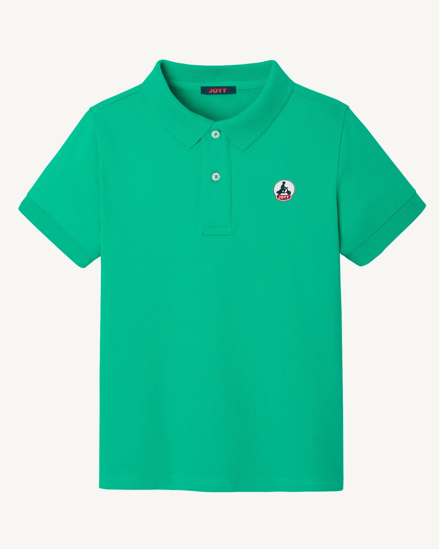 Kleding-JOTT Polo Enfant En Coton Biologique Vert Salvador 243 Poppy Green