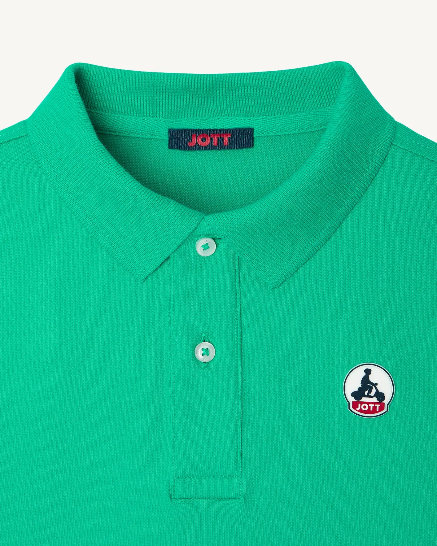 Kleding-JOTT Polo Enfant En Coton Biologique Vert Salvador 243 Poppy Green