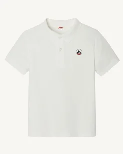 Kleding-JOTT Polo Enfant En Coton Biologique Blanc Salvador 901 Blanc