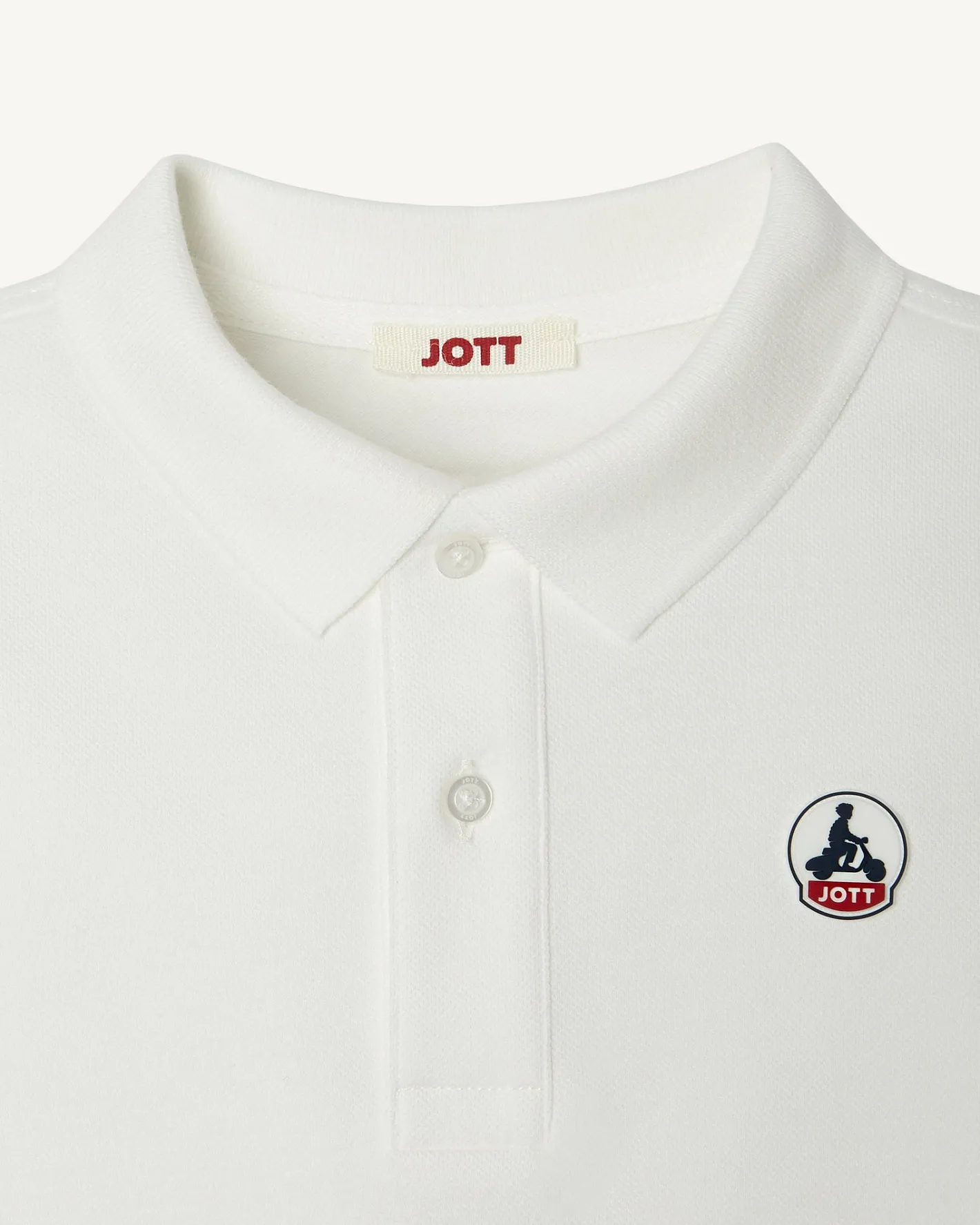 Kleding-JOTT Polo Enfant En Coton Biologique Blanc Salvador 901 Blanc