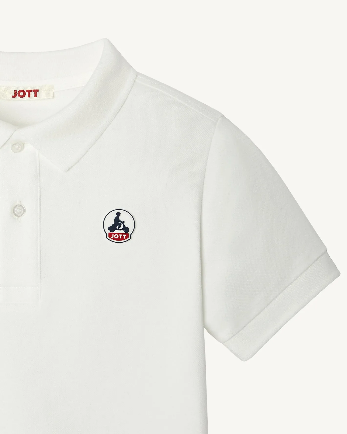 Kleding-JOTT Polo Enfant En Coton Biologique Blanc Salvador 901 Blanc