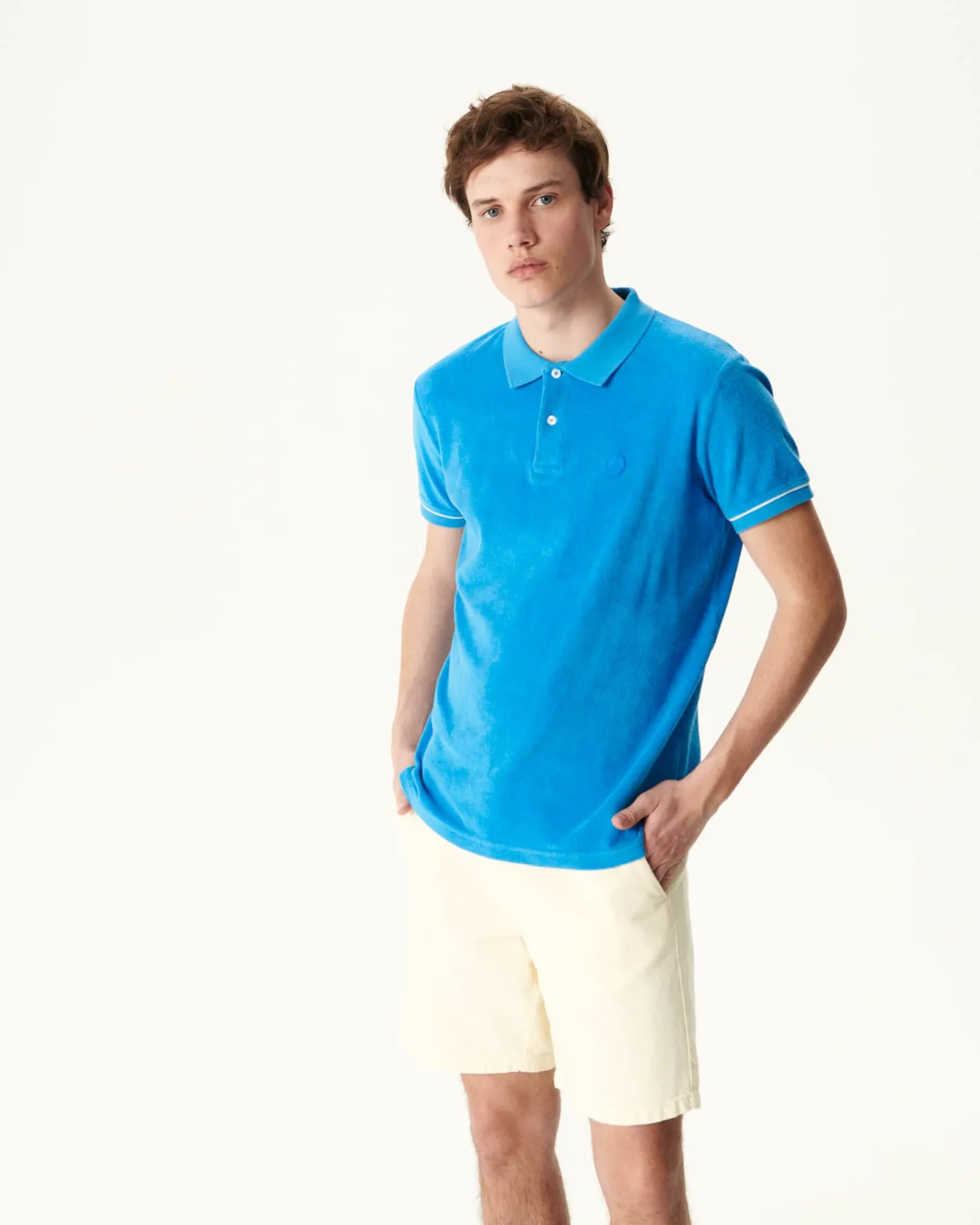 Kleding-JOTT Polo Eponge Azur Neil 183 Azure