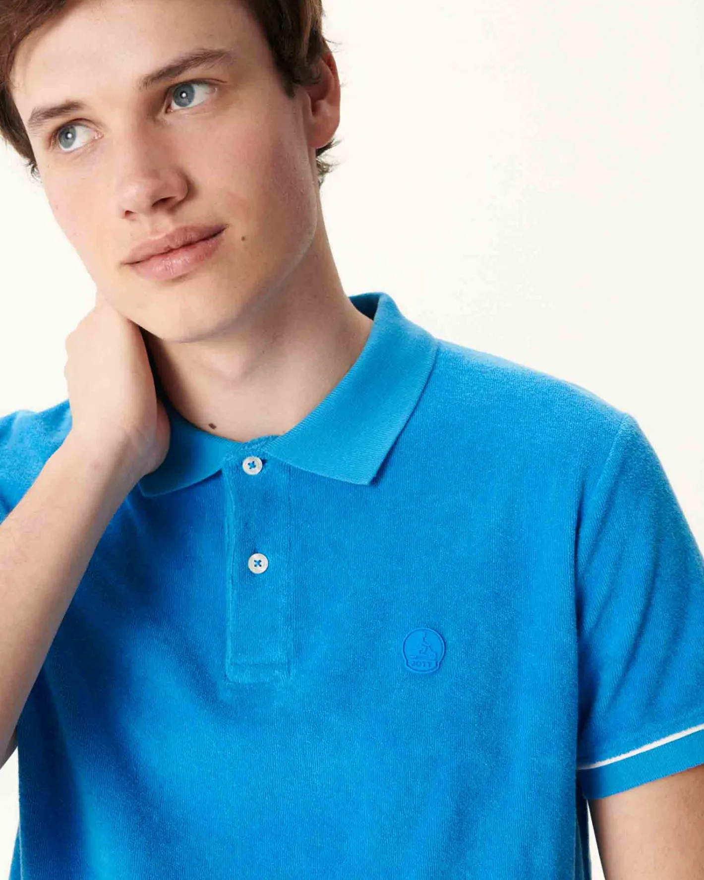 Kleding-JOTT Polo Eponge Azur Neil 183 Azure
