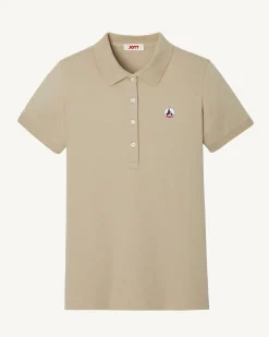 Kleding-JOTT Polo Femme En Coton Biologique Beige Franca 804 Beige