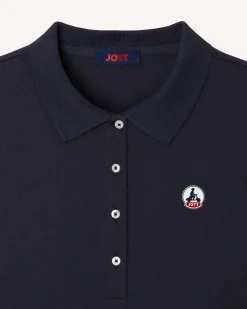 Kleding-JOTT Polo Femme En Coton Biologique Marine Franca 104 Navy