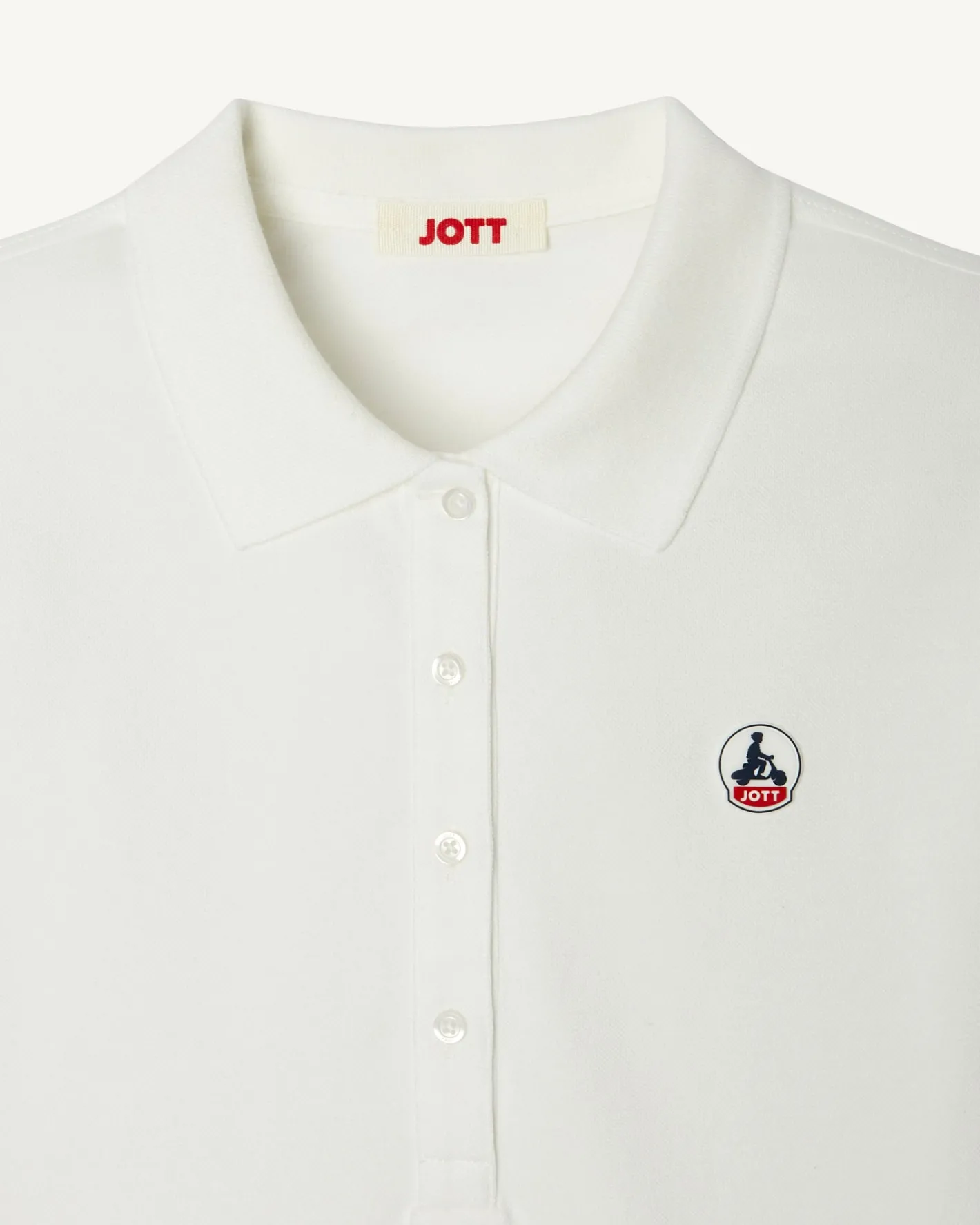 Kleding-JOTT Polo Femme En Coton Biologique Blanc Franca 901 Blanc