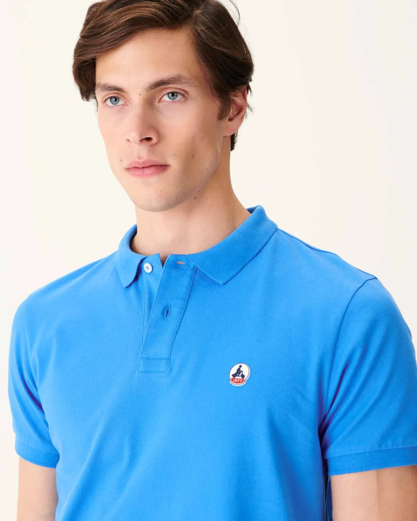 Kleding-JOTT Polo Homme En Coton Biologique Azur Marbella 183 Azure