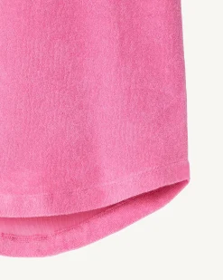 Kleding-JOTT Robe Eponge A Capuche Rose Intense Enfant Mini 457 Wild Rose