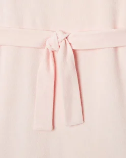 Kleding-JOTT Robe Longue Ceinturee Eponge Rose Clair Ibiza 463 Soft Pink