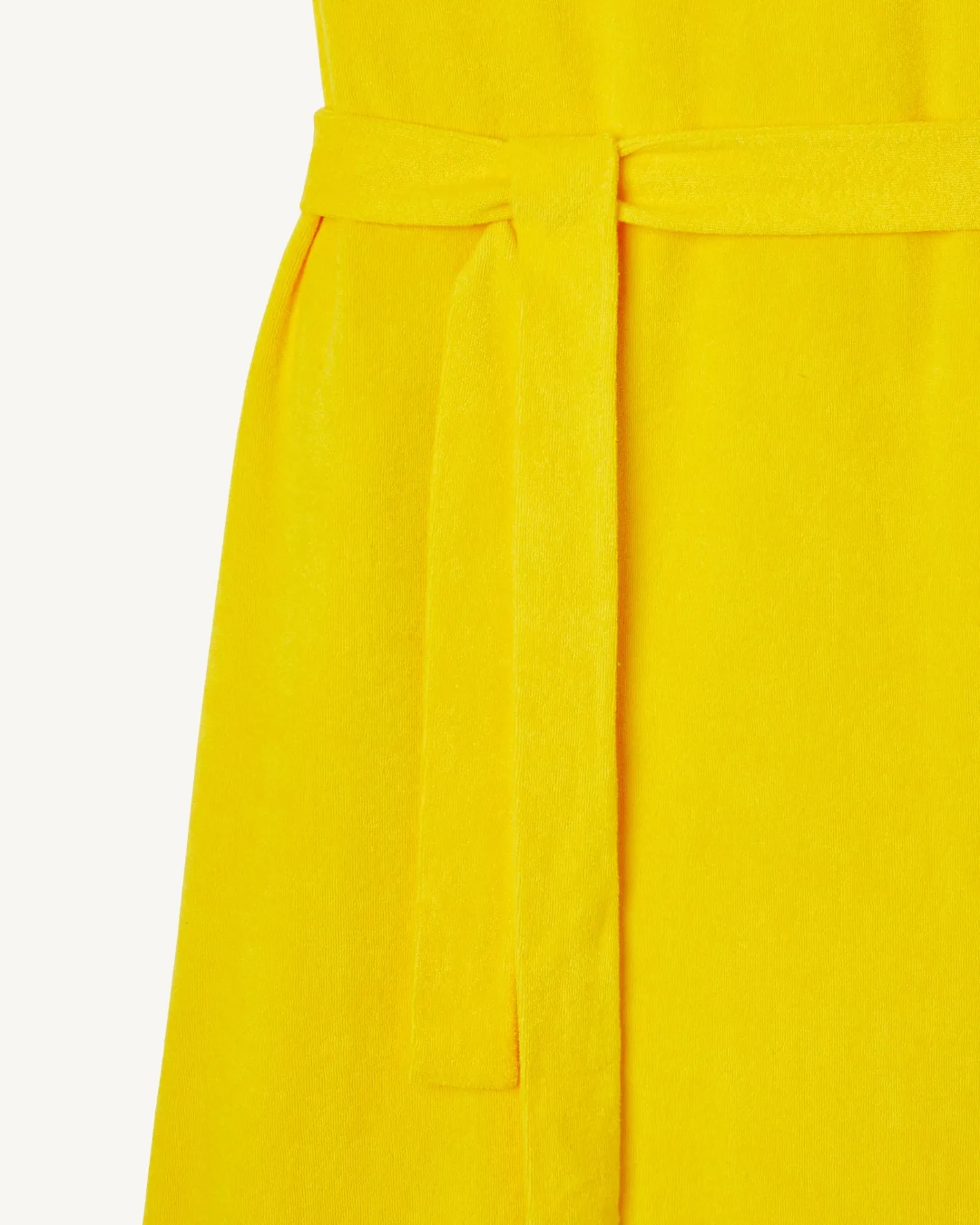 Kleding-JOTT Robe Longue Ceinturee Eponge Citron Ibiza 631 Lemon