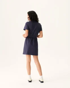 Kleding-JOTT Robe Polo Femme En Coton Biologique Marine Valencia 104 Navy
