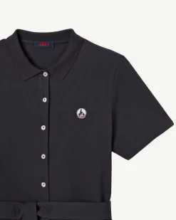 Kleding-JOTT Robe Polo Femme En Coton Biologique Marine Valencia 104 Navy