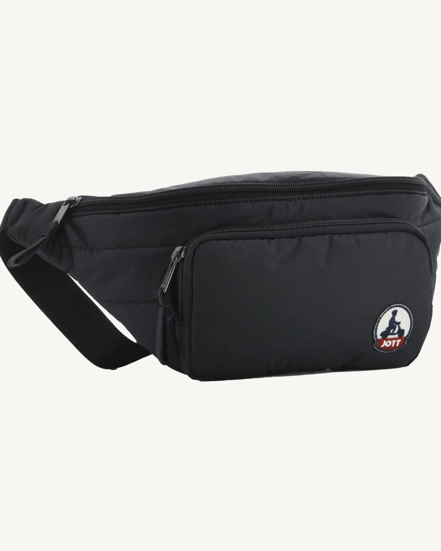 Tassen & Bagage-JOTT Sac Banane Bi-Matiere Noir Dena 999 Black