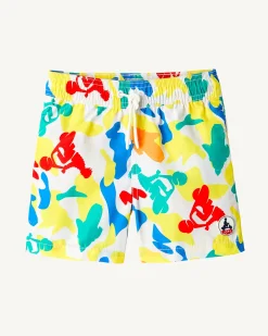 Kleding-JOTT Short De Bain Camo Multico Enfant Cassis 9021 Camo Multico