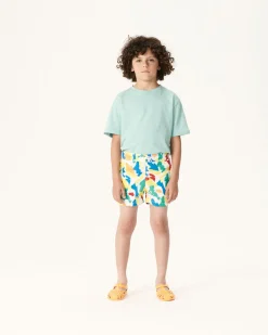 Kleding-JOTT Short De Bain Camo Multico Enfant Cassis 9021 Camo Multico