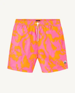 Kleding-JOTT Short De Bain Camo Rose Intense/Abricot Biarritz 4572 Camo Wild Rose/Apricot