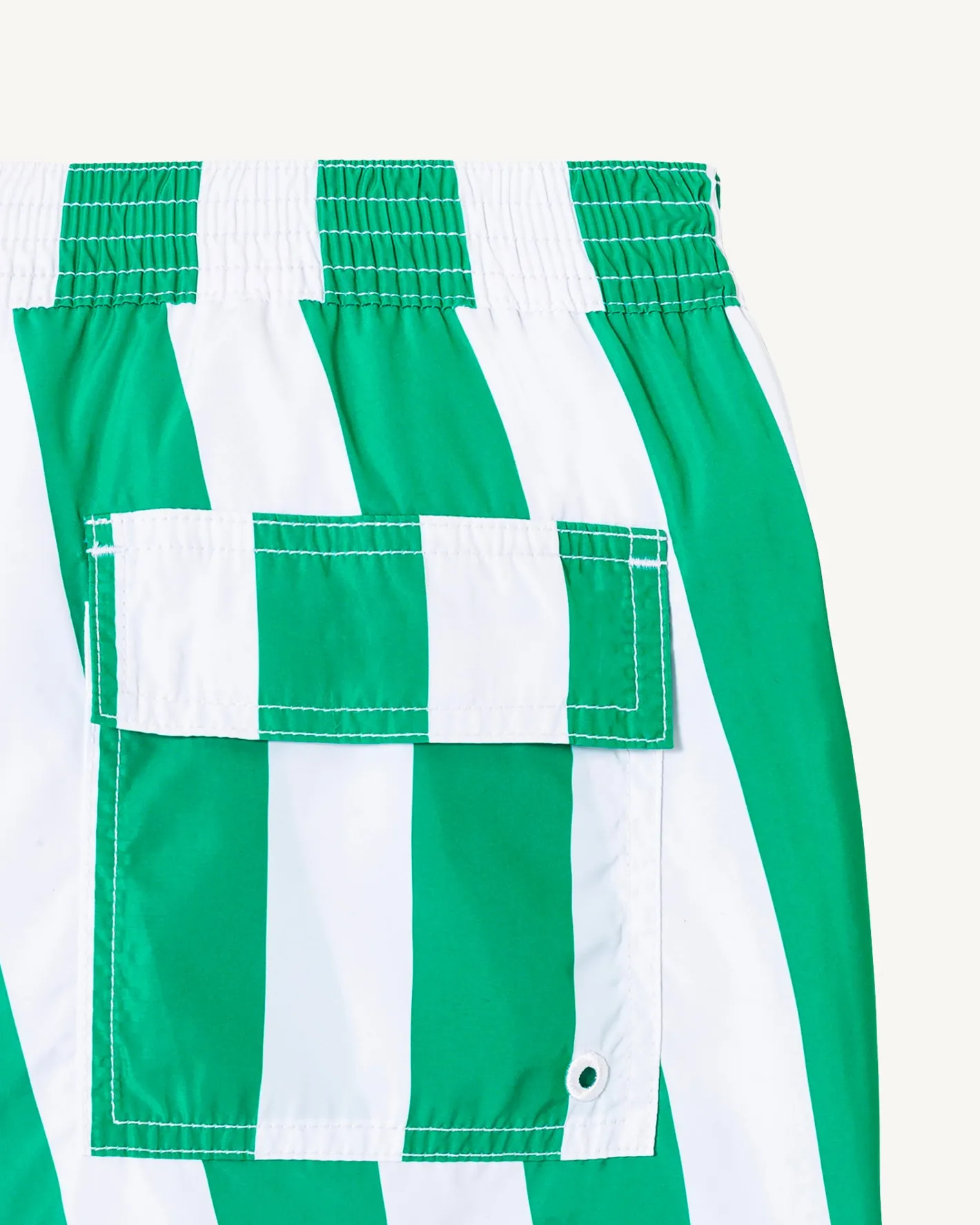 Kleding-JOTT Short De Bain Rayure Vert/Blanc Dov 2431 Stripe Poppy Green/White