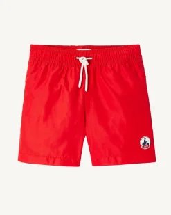 Kleding-JOTT Short De Bain Rouge Vif Enfant Cassis 318 Fire Red