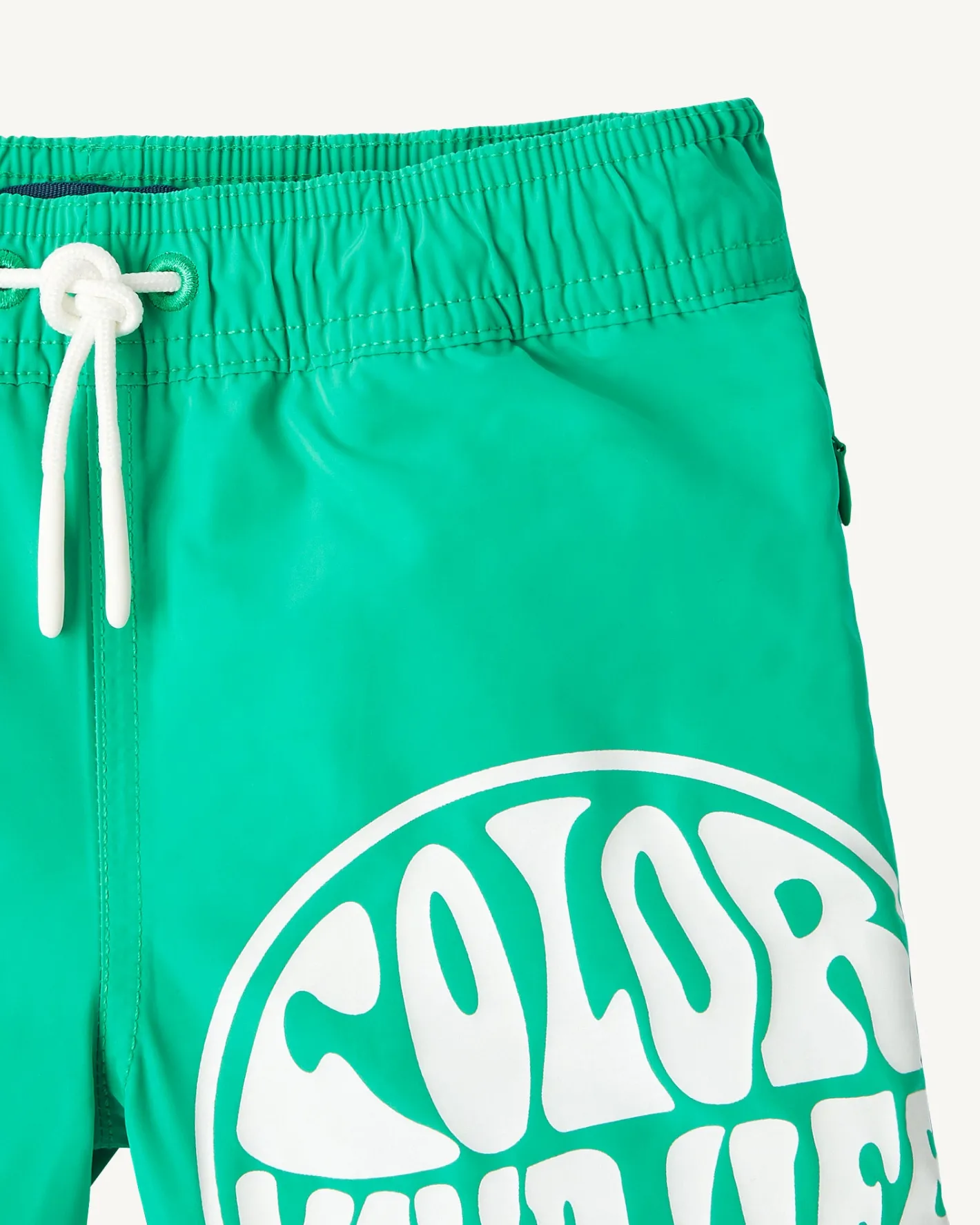 Kleding-JOTT Short De Bain Vert/Funday Blanc Enfant Cassis 2432 Poppy Green /Funday White