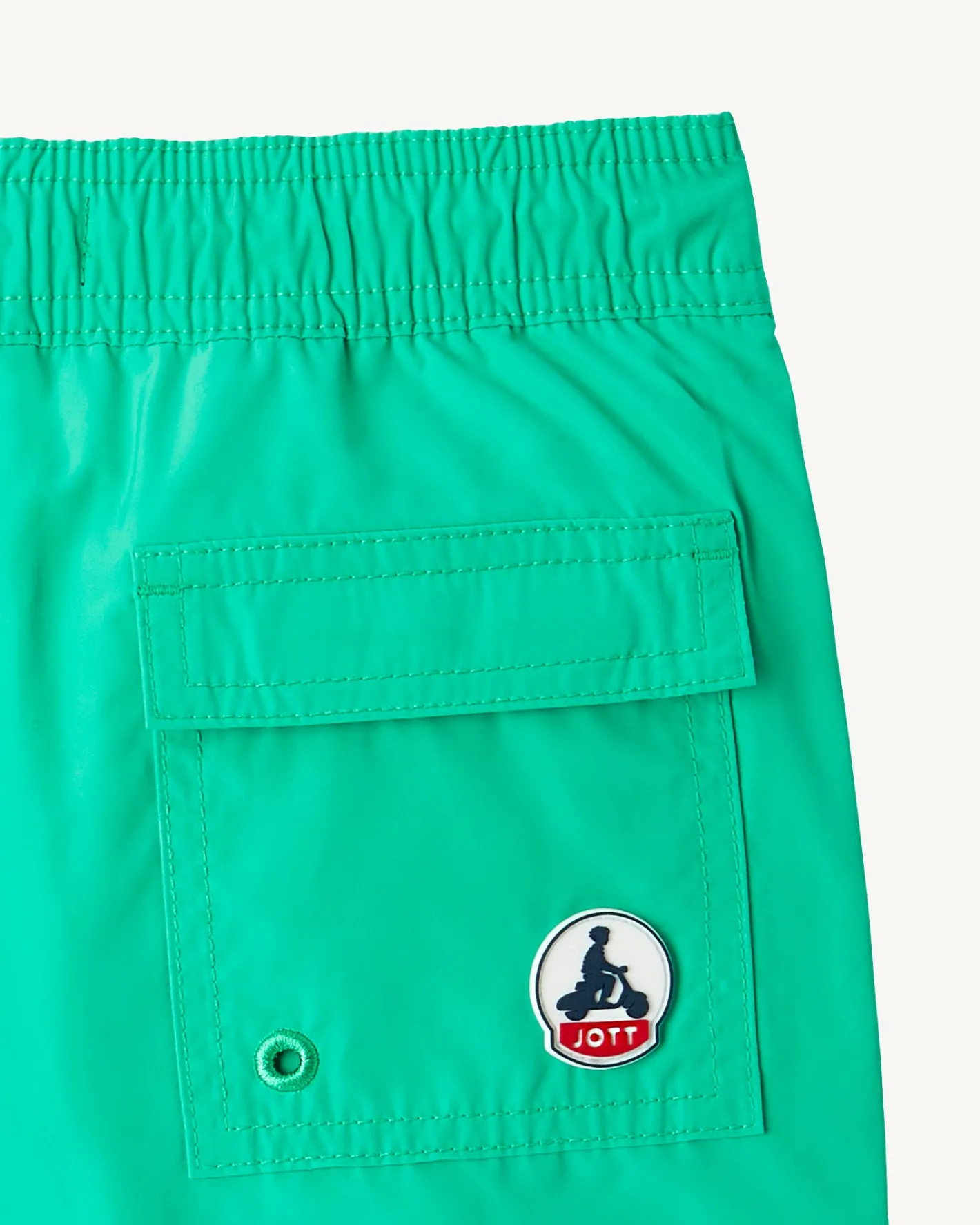 Kleding-JOTT Short De Bain Vert/Funday Blanc Enfant Cassis 2432 Poppy Green /Funday White