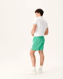 Kleding-JOTT Short De Bain Vert/Funday Blanc Biarritz 2432 Poppy Green /Funday White