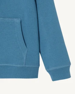 Kleding-JOTT Sweat A Capuche Enfant En Coton Biologique Bleu Jeans Tijuana 140 Blue Jeans