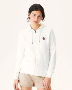 Kleding-JOTT Sweat A Capuche Femme En Coton Biologique Blanc Oaxaca 901 Blanc