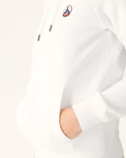 Kleding-JOTT Sweat A Capuche Femme En Coton Biologique Blanc Oaxaca 901 Blanc