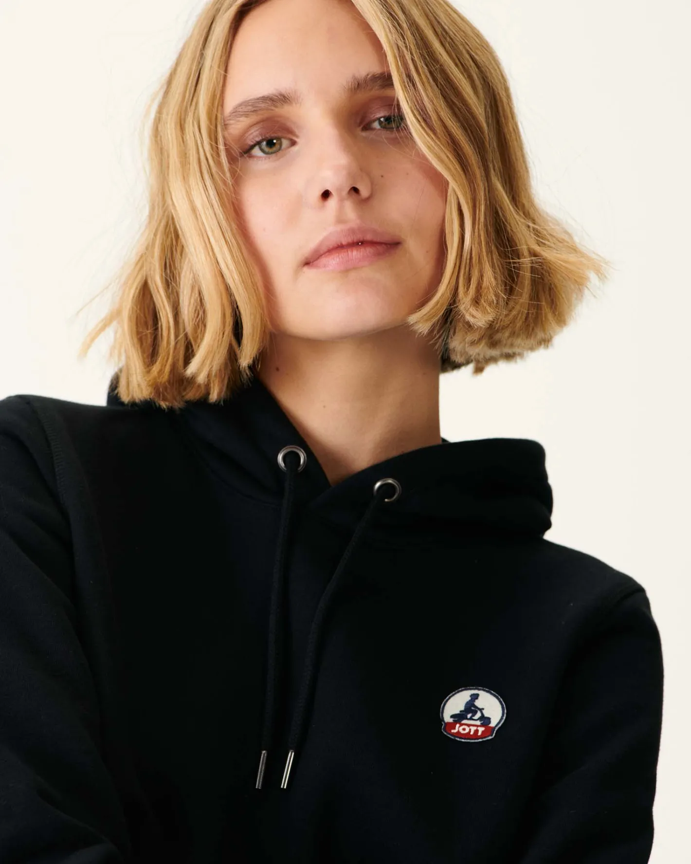 Kleding-JOTT Sweat A Capuche Femme En Coton Biologique Noir Livia 999 Black