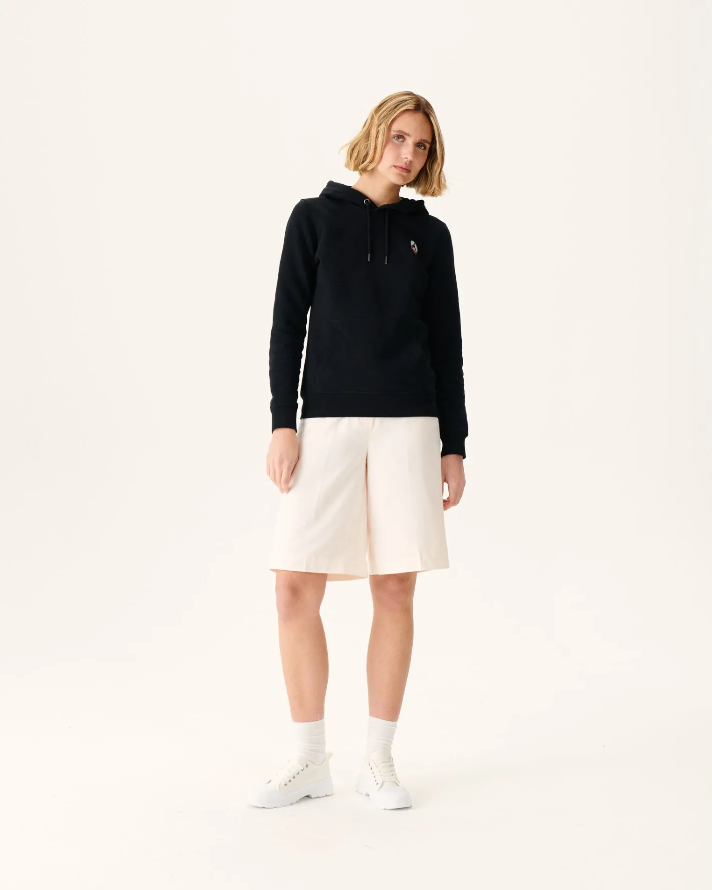 Kleding-JOTT Sweat A Capuche Femme En Coton Biologique Noir Livia 999 Black