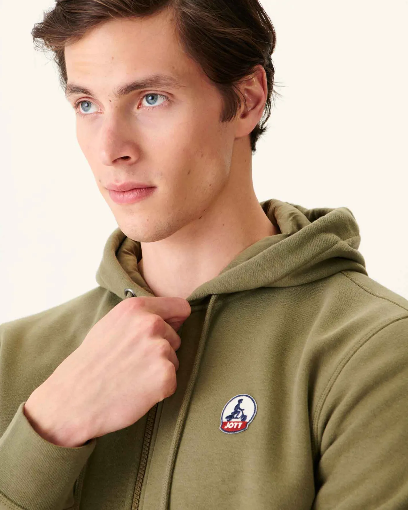 Kleding-JOTT Sweat A Capuche Homme En Coton Biologique Army Mexico 255 Army