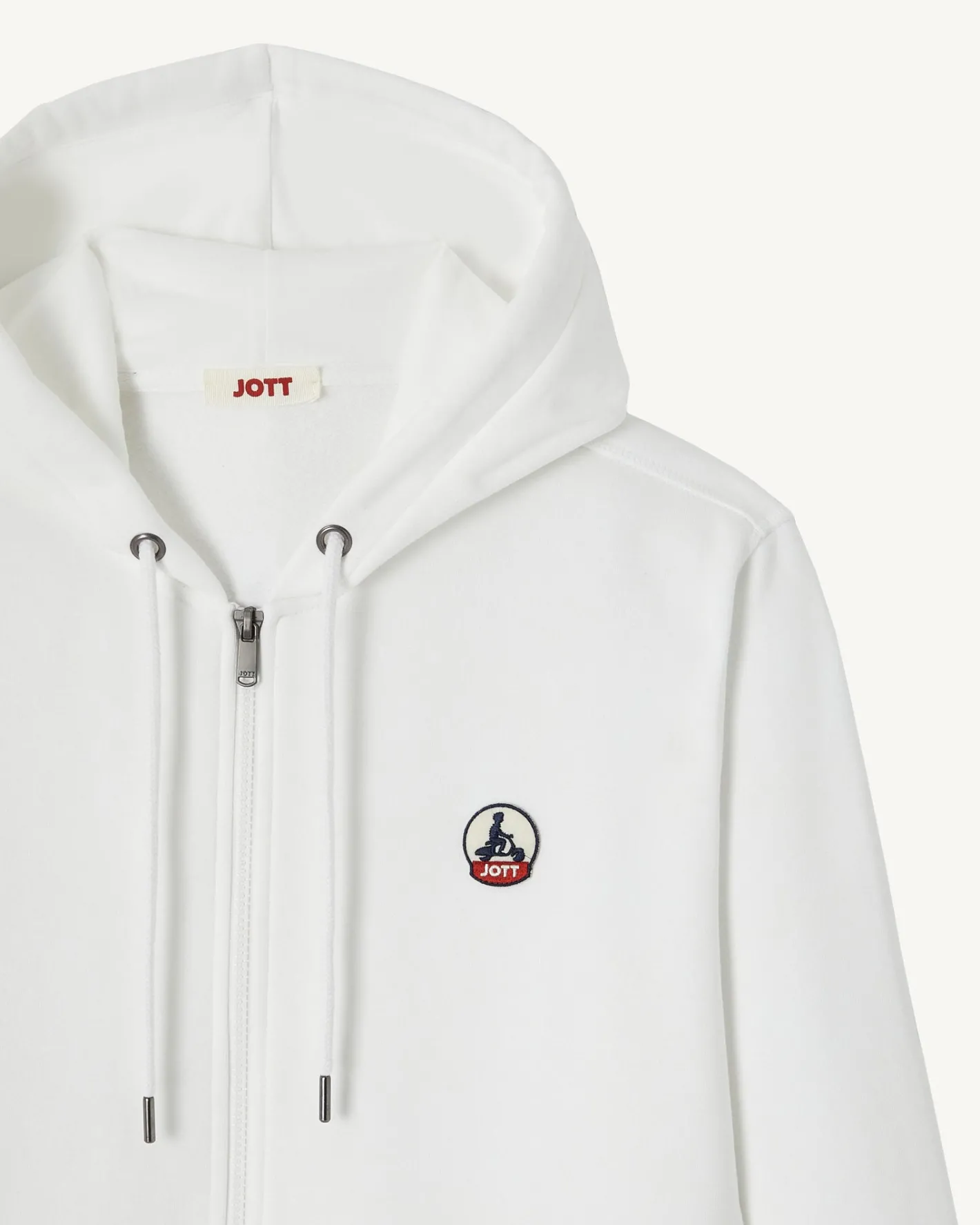 Kleding-JOTT Sweat A Capuche Homme En Coton Biologique Blanc Mexico 901 Blanc