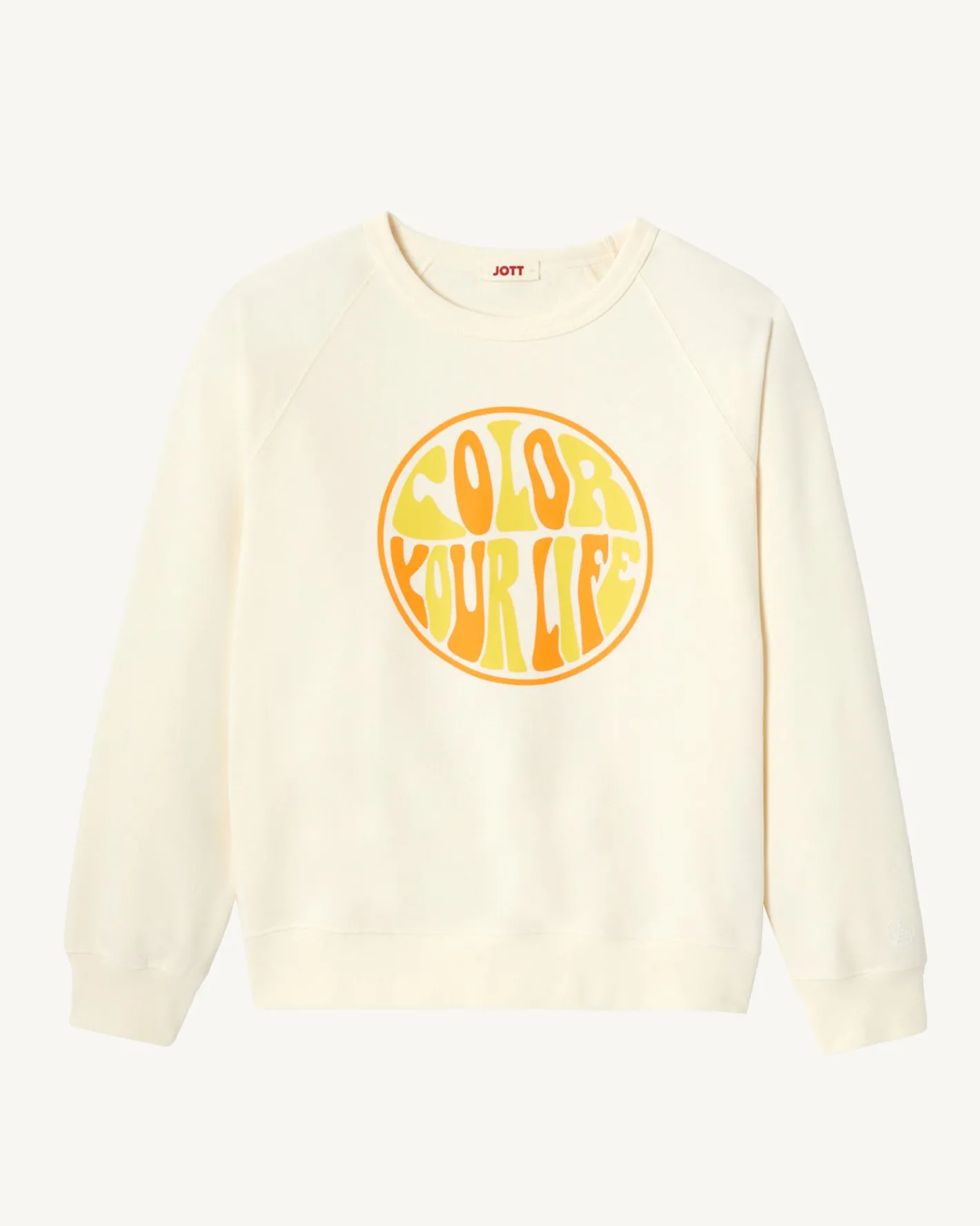 Kleding-JOTT Sweat A Imprime Femme En Coton Biologique Ecru Parati 895 Off-White