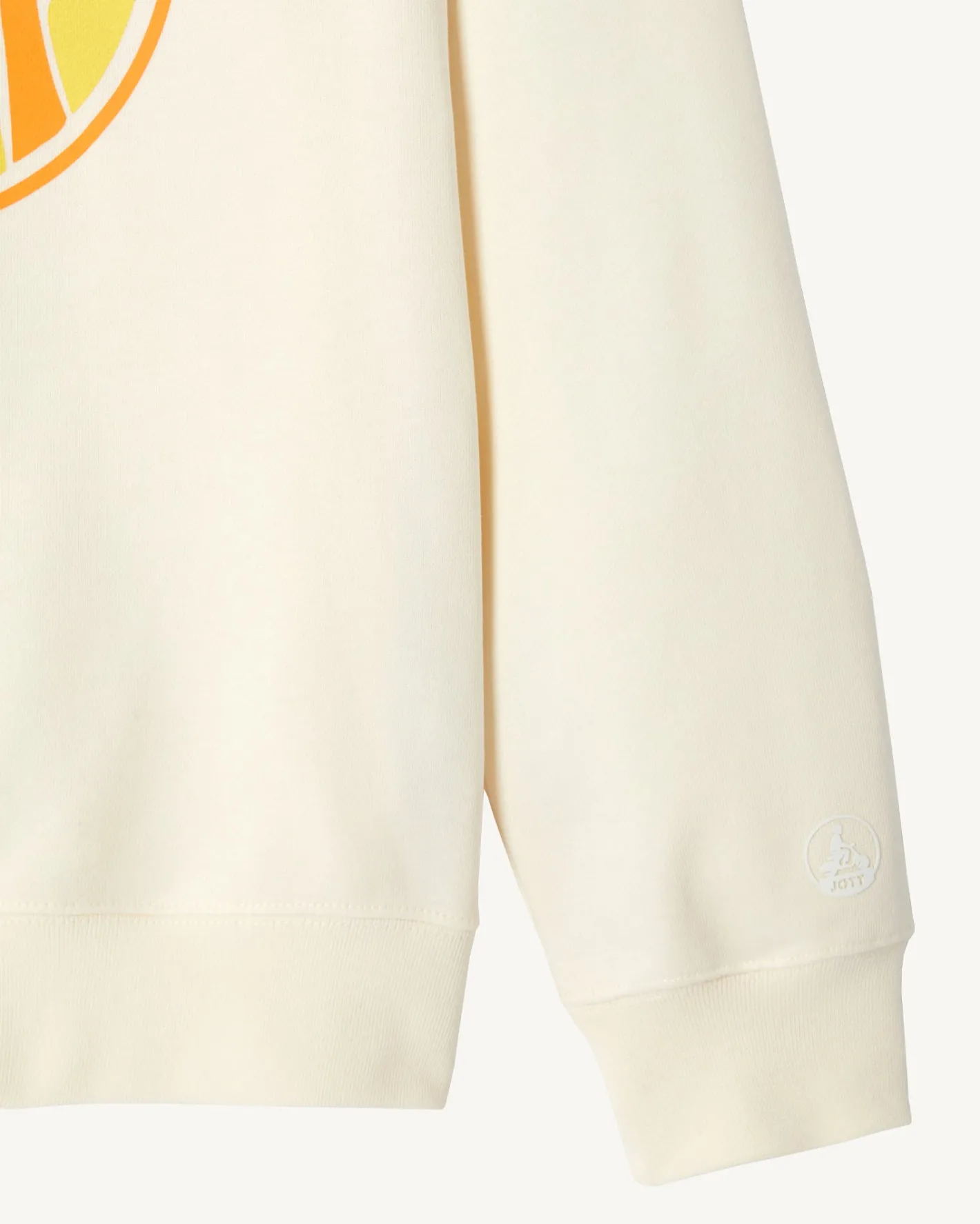 Kleding-JOTT Sweat A Imprime Femme En Coton Biologique Ecru Parati 895 Off-White