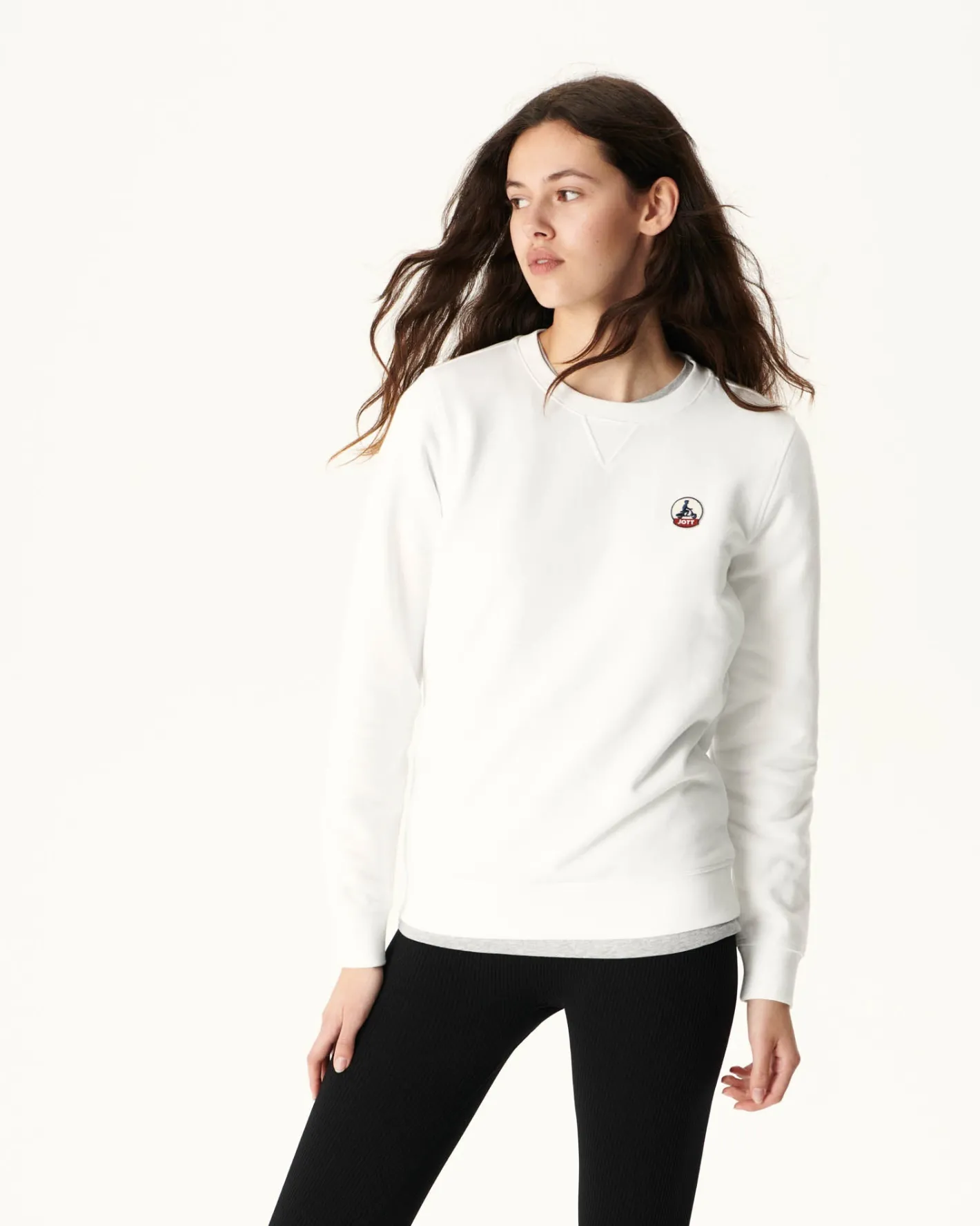 Kleding-JOTT Sweat En Coton Biologique Blanc Elvas 901 Blanc