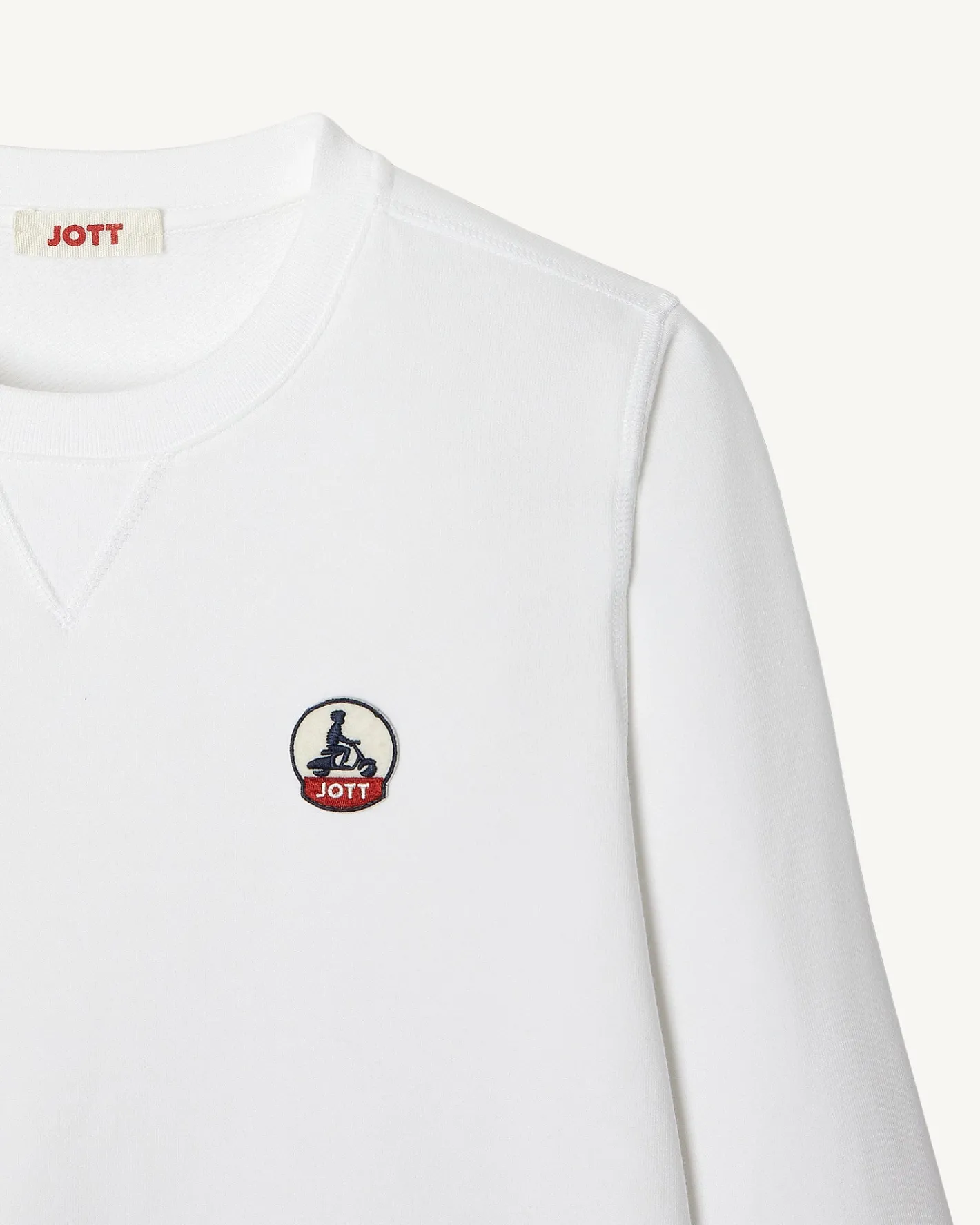 Kleding-JOTT Sweat En Coton Biologique Blanc Elvas 901 Blanc