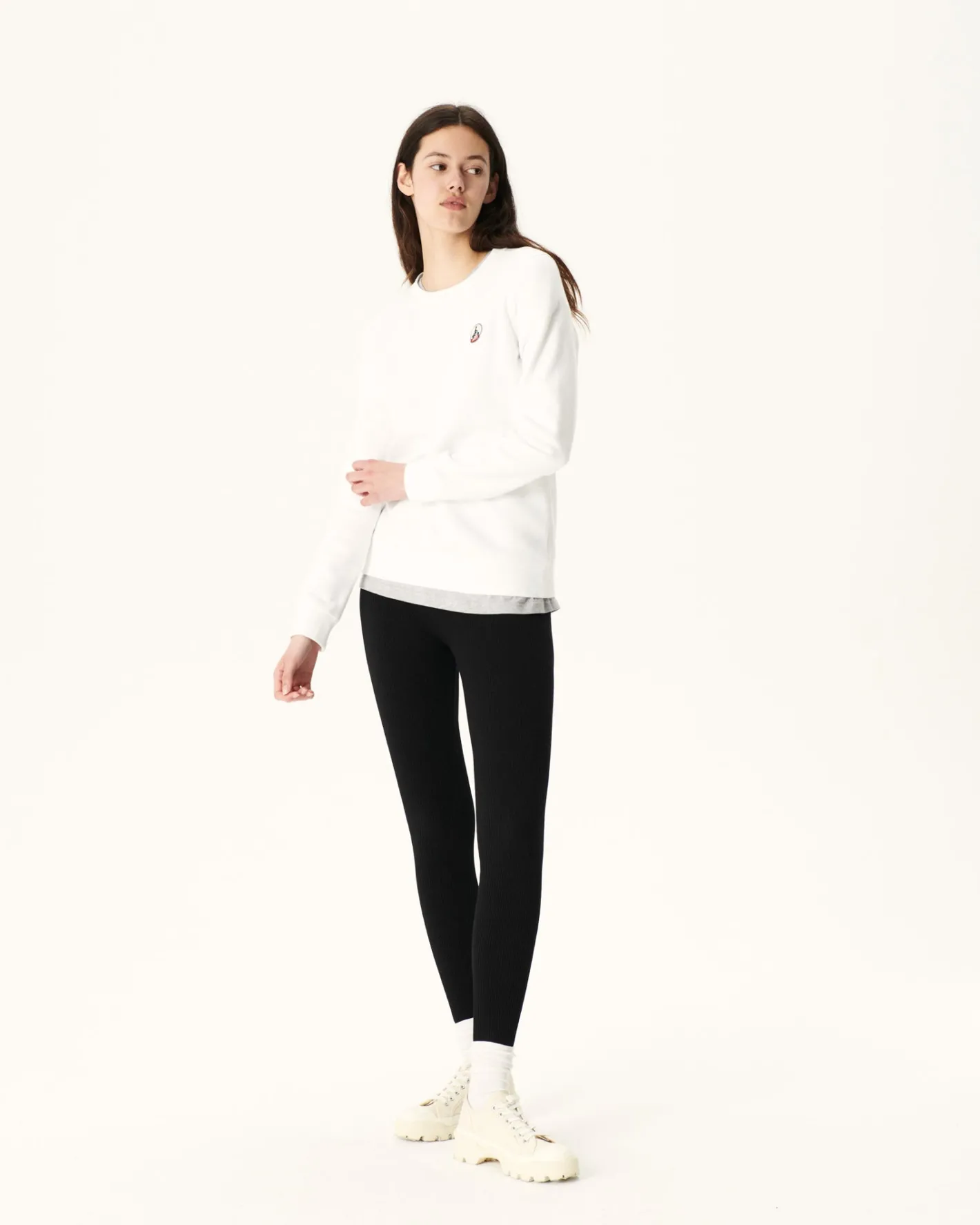 Kleding-JOTT Sweat En Coton Biologique Blanc Elvas 901 Blanc