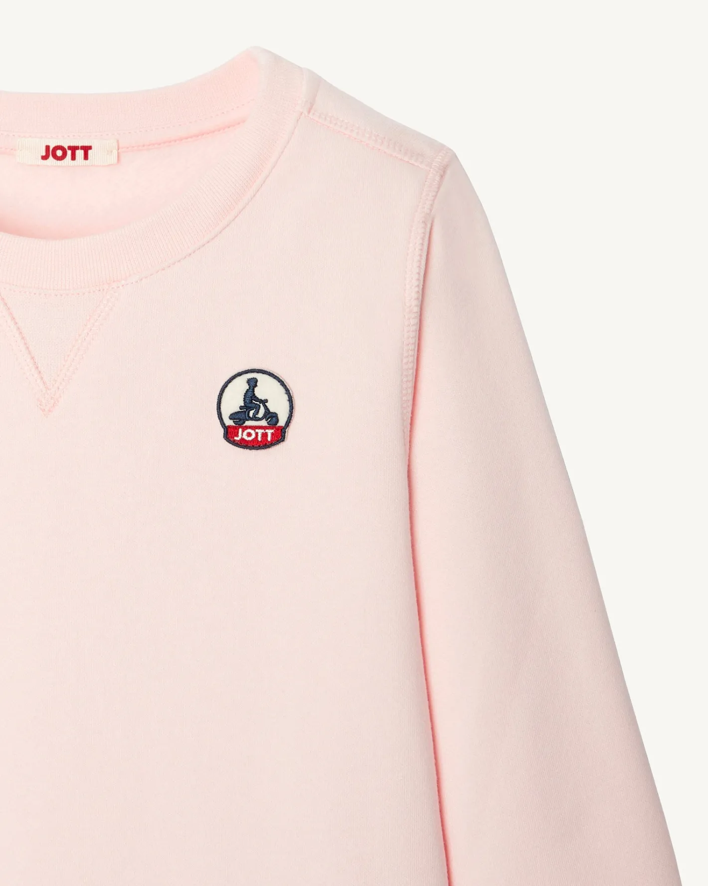 Kleding-JOTT Sweat Enfant En Coton Biologique Rose Clair Barcelos 463 Soft Pink
