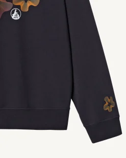 Kleding-JOTT Sweat Fleuri Femme En Coton Biologique Marine Medina 104 Navy